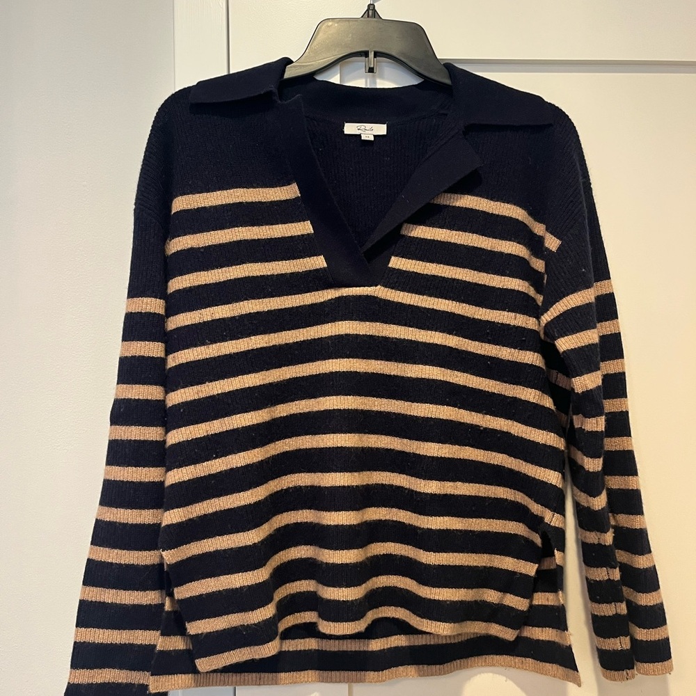 Rails Cashmere Striped Sweater